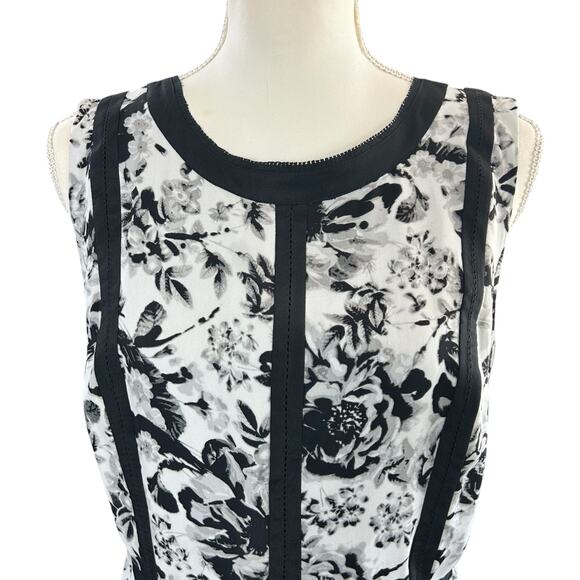 Talbots Black and White Floral Midi Dress - Picture 5 of 12